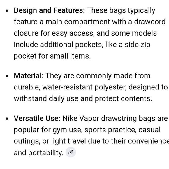 Nike Vapor Drawstring Bag/Backpack - Picture 3 of 8